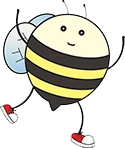 Abeja caricatura